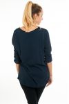 T-SHIRT DRUCKT 6017 BLAU