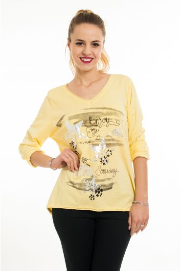 STAMPE PER T-SHIRT 6017 GIALLO