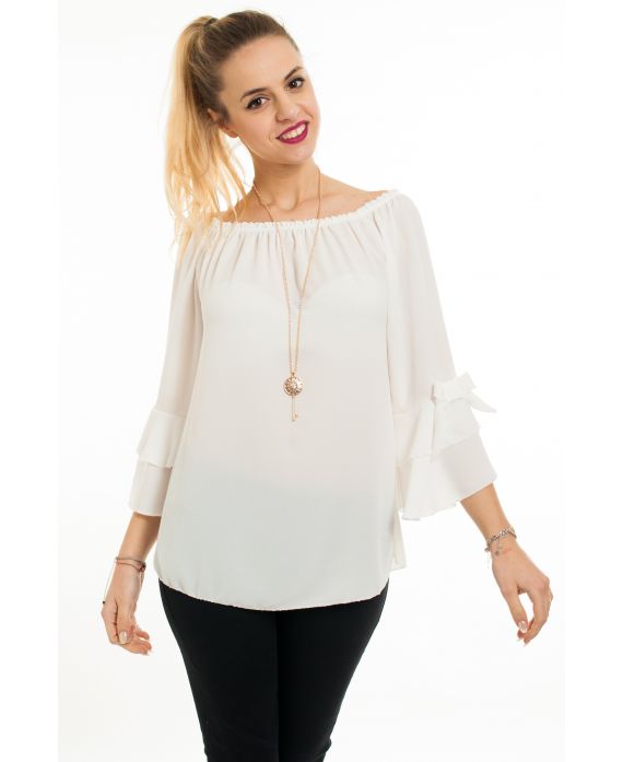 BLOUSE + BIJOU 5068 BLANC