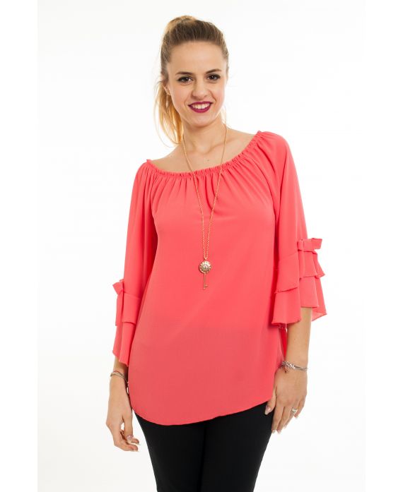 BLOUSE + BIJOU 5068 CORAIL