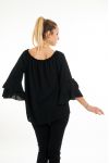 BLOUSE + JUWEEL 5068 ZWART