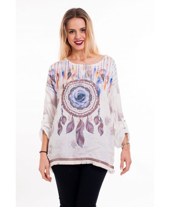 TUNIC FEATHERS 6018 GRAY