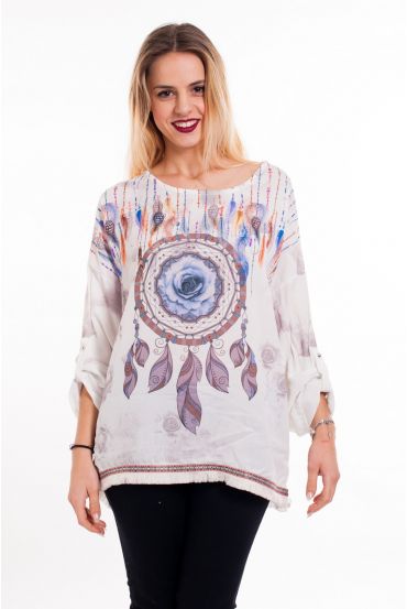 TUNIC FEATHERS 6018 GRAY