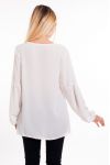 BLOUSE PERLES 6010 BLANC