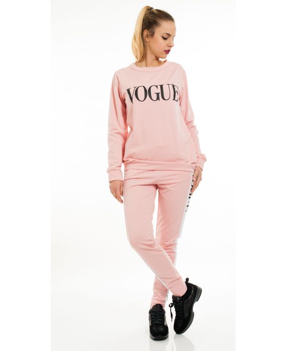 CONJUNTO DE SUDADERA + PANTALÓN 6007 ROSA