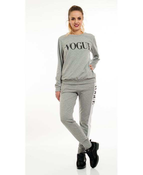 CONJUNTO DE SUDADERA + PANTALÓN 6007 GRIS