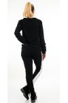 CONJUNTO DE SUDADERA + PANTALÓN 6007 NEGRO