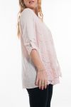 GROOT FORMAAT TUNIEK TOP LACE 6033 ROZE