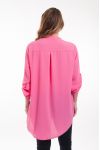 LARGE SIZE TUNIC NECKLINE HAS BUTTONS 6043 FUSHIA