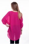 T-SHIRT BIJOU INTEGRE 6041 FUSHIA