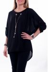 T-SHIRT JEWELRY INTEGRATED 6041 BLACK