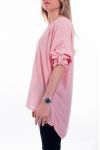 T-SHIRT BIJOU INTEGRE 6041 ROSE