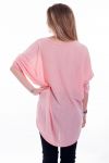 T-SHIRT BIJOU INTEGRE 6041 ROSE