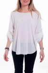 T-SHIRT PERLES 6019 BLANC