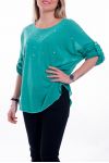 T-SHIRT PERLES 6019 VERT