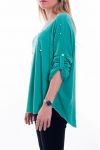 T-SHIRT DE PERLAS 6019 VERDE