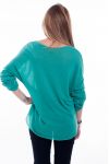 T-SHIRT DE PERLAS 6019 VERDE