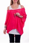 T-SHIRT 2 PIECES + BIJOU 6039 CORAIL