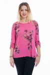 T-SHIRT DRUCKT DOS FANTASIE 6027 FUSHIA