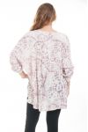 GROOT FORMAAT BLOUSE GEDRUKT ETNISCHE 6081 ROZE