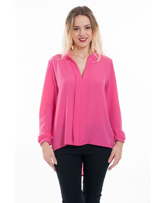 BLOUSE FLUID 6037 FUSHIA