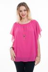 TOP VOILAGE + BIJOU 6058 FUSHIA