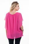 TOP VOILAGE + BIJOU 6058 FUSHIA