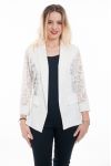 GIACCA BLAZER IN PIZZO 6077-BIANCO