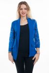 CHAQUETA BLAZER DE ENCAJE AZUL 6077