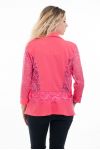 CHAQUETA BLAZER DE ENCAJE 6077 FUSHIA