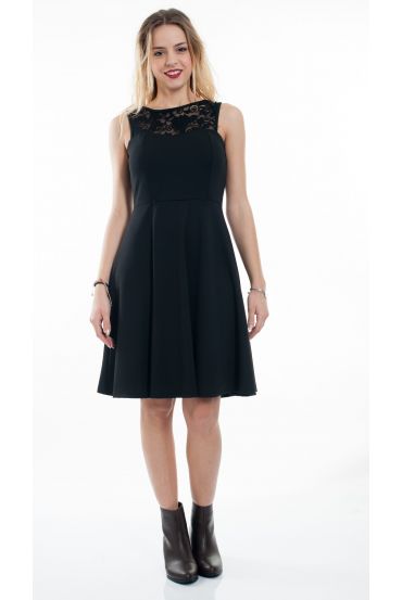 ABITO IN PIZZO 6078 NERO