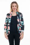 CHAQUETA DE PRINT FLORAL 6079 NEGRO