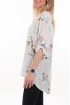 BLOUSE BLOEMEN 6090 WIT