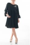 LARGE SIZE DRESS CLOUTEE STAR 6064 BLACK