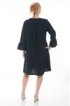 GRANDE TAILLE ROBE CLOUTEE ETOILE 6064 NOIR