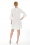 GRANDE TAILLE ROBE TUNIQUE CLOUTEE ETOILE 6065 BLANC