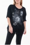 LARGE SIZE T-SHIRT PRINTS BI-MATTER 6066 BLACK