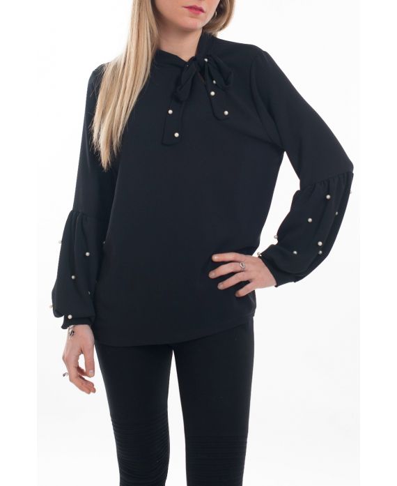 BLOUSE STUD 6089 BLACK