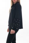 BLOUSE STUD 6089 BLACK