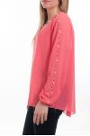 BLOUSE CLOUTEE 6088 CORAL