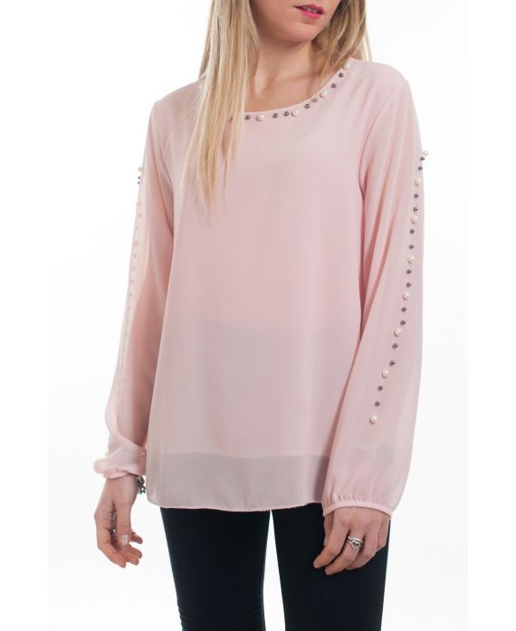 BLOUSE CLOUTEE 6088 ROZE