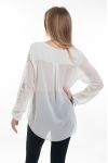 BLOUSE CLOUTEE 6088 BLANC