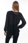 BLOUSE CLOUTEE 6088 NOIR