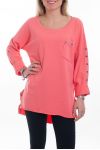 SWEAT ETOILES 6084 CORAIL