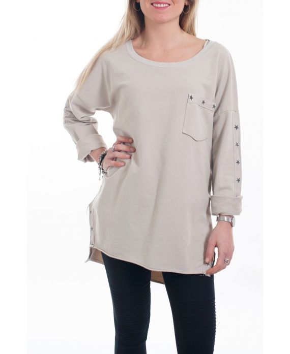 SWEAT ETOILES 6084 BEIGE