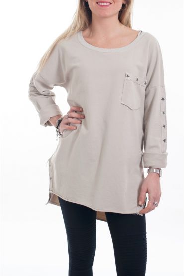 SWEAT ETOILES 6084 BEIGE