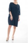 LARGE SIZE TUNIC DRESS 6050 MARINE