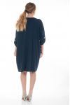 GROßE GRÖßE KLEID TUNIKA 6050 MARINE