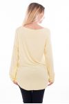 T-SHIRT DE PERLAS 6040 AMARILLO