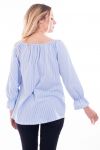 BLUSE RAYEE PERLEN 7009 BLAU